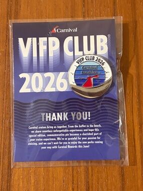 Carnival Sunshine VIFP CLUB 2026 Cruise Pin VIFP Platinum Diamond Gift